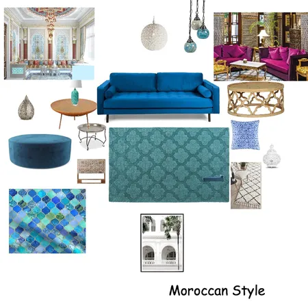 Moroccan Style Interior Design Mood Board by marieselene on Style Sourcebook