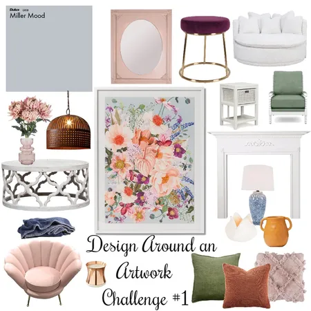 Design Around Artwork Challenge no 1 Interior Design Mood Board by belinda__brady on Style Sourcebook
