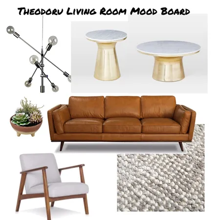 Theodoru Living Room Mid Century Interior Design Mood Board by marie on Style Sourcebook