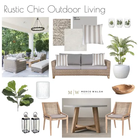 Outdoor Setting Interior Design Mood Board by Merce Walsh Interiors on Style Sourcebook