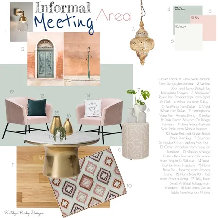 Informal Meeting Area for Office Interior Design Mood Board by Katelyn Kirby Interior Design on Style Sourcebook