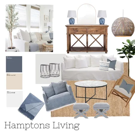 Hamptons Living Room Interior Design Mood Board by Ecblondey7 on Style Sourcebook