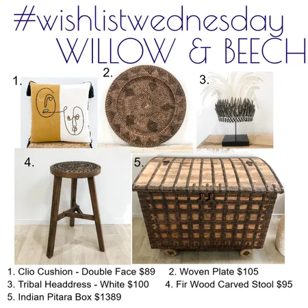 Wishlist Wednesday Willow & Beech Interior Design Mood Board by Kohesive on Style Sourcebook