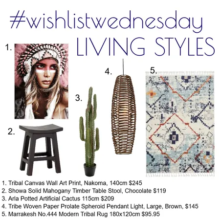 Wishlist Wednesday Living Styles Interior Design Mood Board by Kohesive on Style Sourcebook