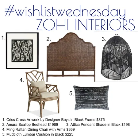 Wishlist Wednesday Zohi Interiors Interior Design Mood Board by Kohesive on Style Sourcebook