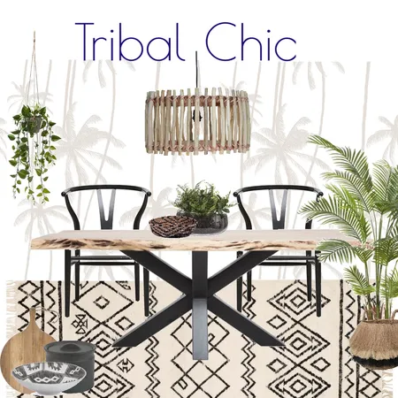 Tribal Chic Dining Room Interior Design Mood Board by Kohesive on Style Sourcebook