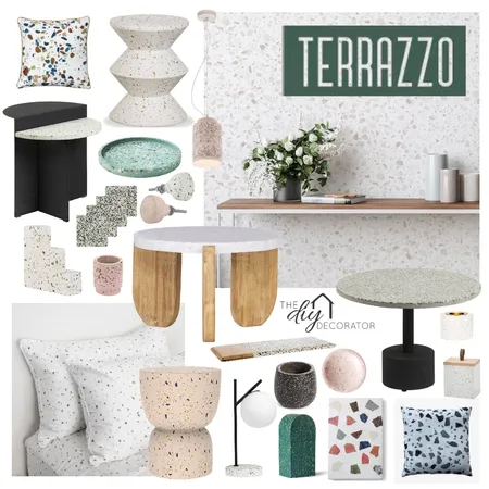 Terrazzo Interior Design Mood Board by Thediydecorator on Style Sourcebook