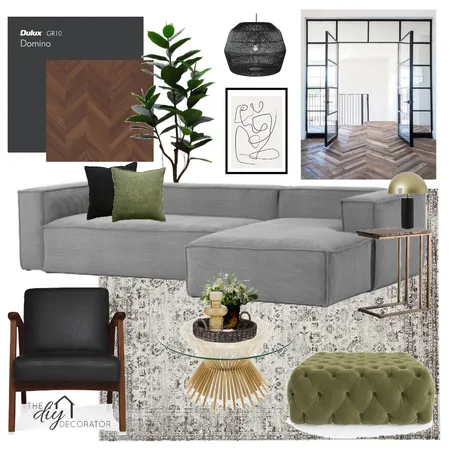 Black & Walnut Interior Design Mood Board by Thediydecorator on Style Sourcebook