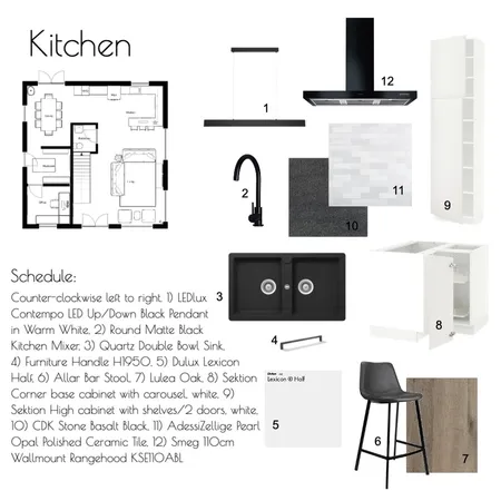 Kitchen Sample Board Interior Design Mood Board by graciejo_interiors on Style Sourcebook