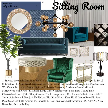 Sitting Room Interior Design Mood Board by kimthomas on Style Sourcebook
