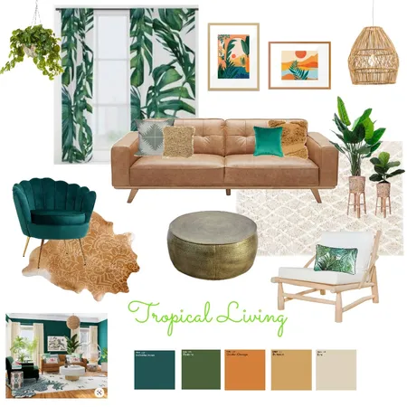 Tropical living Interior Design Mood Board by Liliana Mosquera on Style Sourcebook