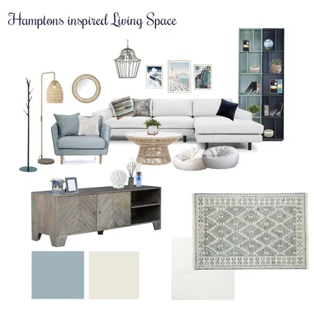 Hamptons inspired Living space Interior Design Mood Board by Diz on Style Sourcebook