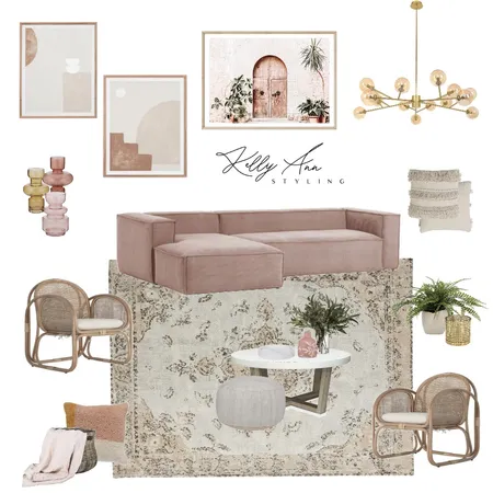 Boho Blush Interior Design Mood Board by Kelly on Style Sourcebook