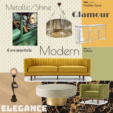 Moodboard for Art Deco Lounge Interior Design Mood Board by maximalistnz on Style Sourcebook