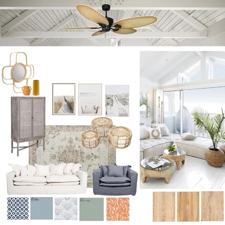 Coastal Living Room Interior Design Mood Board by Scatalanos on Style Sourcebook