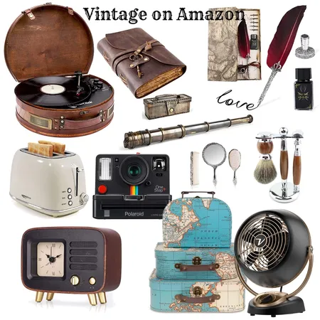 Vintage on Amazon Interior Design Mood Board by Twist My Armoire on Style Sourcebook