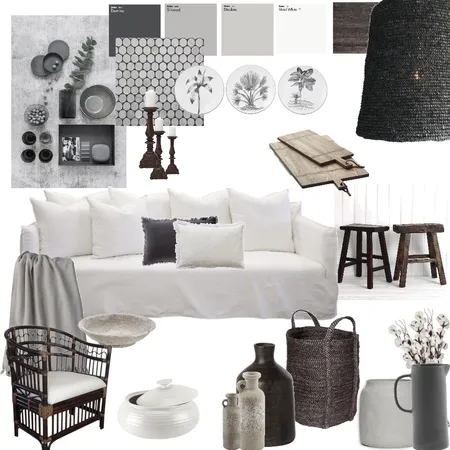 MODULE 6 ACHROMATIC DRAFT 1 Interior Design Mood Board by Oleander & Finch Interiors on Style Sourcebook
