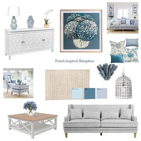 French-inspired Hamptons Interior Design Mood Board by Melissa Schmidt on Style Sourcebook