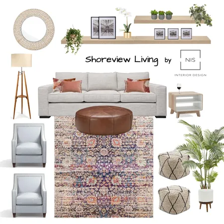 Shoreview Living option 2 Interior Design Mood Board by Nis Interiors on Style Sourcebook