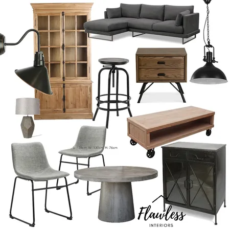 industrial mood board Interior Design Mood Board by Flawless Interiors Melbourne on Style Sourcebook