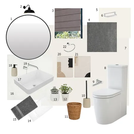 Bathroom Sample Board Interior Design Mood Board by FranRodriguez on Style Sourcebook