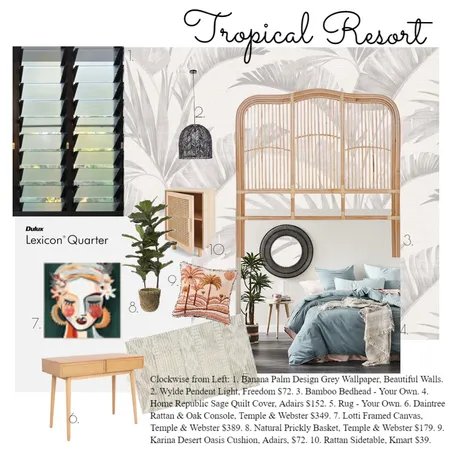 bedroom makeover Interior Design Mood Board by MF on Style Sourcebook