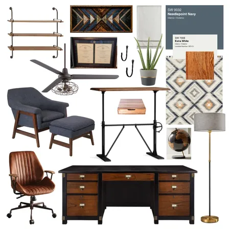 Hartman Home Office Interior Design Mood Board by samschaible on Style Sourcebook