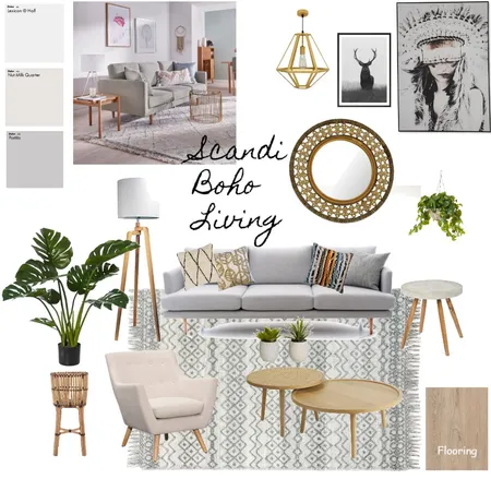 Scandi-Boho Interior Design Mood Board by @Juvs on Style Sourcebook