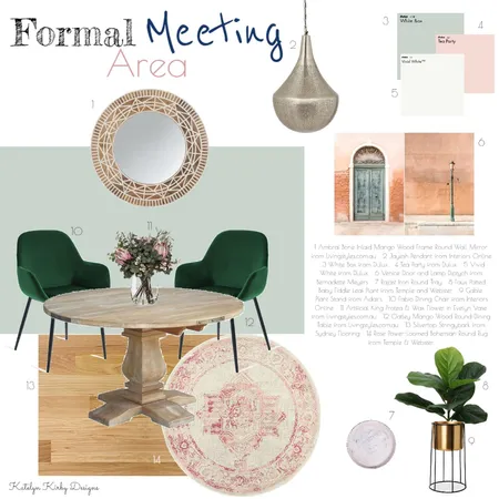 Formal Meeting Area for Office Interior Design Mood Board by Katelyn Kirby Interior Design on Style Sourcebook