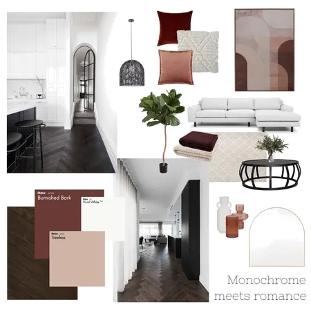 Monochrome meets romance Interior Design Mood Board by Lauren Hutchinson on Style Sourcebook