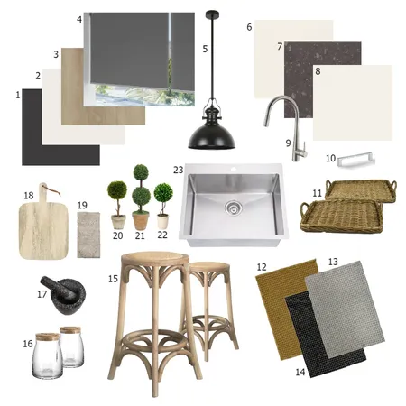 Kitchen Sample Board Interior Design Mood Board by FranRodriguez on Style Sourcebook
