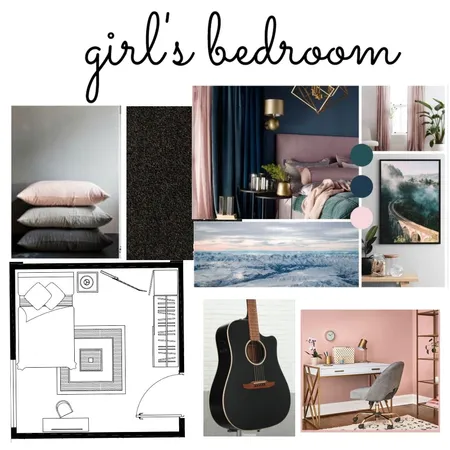 girl's bedroom Interior Design Mood Board by toka on Style Sourcebook