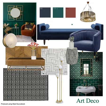 Art Deco Interior Design Mood Board by Manea Interior Design & Styling on Style Sourcebook