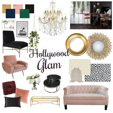 Hollywood Glam Board Interior Design Mood Board by soleil2828 on Style Sourcebook