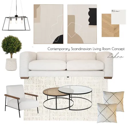 Contemporary Scandinavian Living by Zahna Interiors Interior Design Mood Board by Zanna on Style Sourcebook