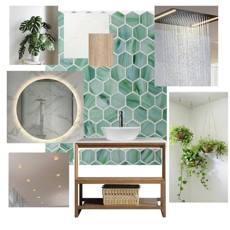 Jungle Bathroom Interior Design Mood Board by HGInteriorDesign on Style Sourcebook