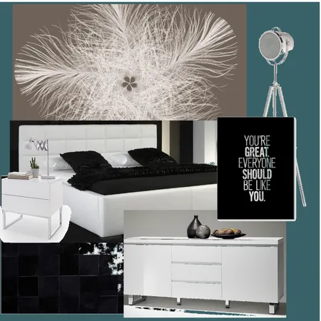 Bedroom Style with green paint Interior Design Mood Board by Kata Jancsó on Style Sourcebook