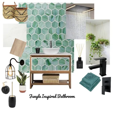 Jungle Inspired Bathroom Interior Design Mood Board by HGInteriorDesign on Style Sourcebook