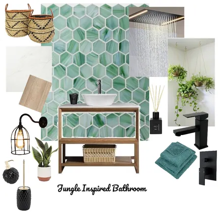 Jungle Inspired Bathroom Interior Design Mood Board by HGInteriorDesign on Style Sourcebook