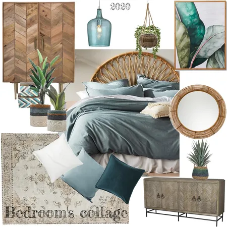 Boho bedroom Interior Design Mood Board by Irencateye on Style Sourcebook