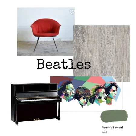 Beatles Interior Design Mood Board by Adrian Stead on Style Sourcebook