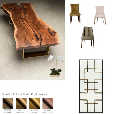 Dining Area Interior Design Mood Board by Sophistique on Style Sourcebook