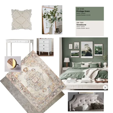 Christina's Guest Bedroom/Office Interior Design Mood Board by daneelblair on Style Sourcebook