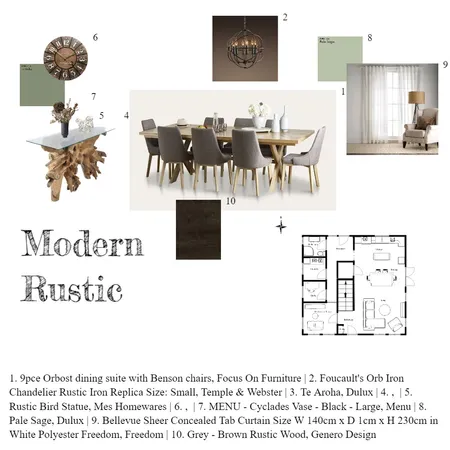 rustic dining Interior Design Mood Board by woodlandgypsy on Style Sourcebook