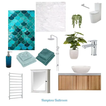 Hamptons Bathroom Interior Design Mood Board by Melissa Schmidt on Style Sourcebook