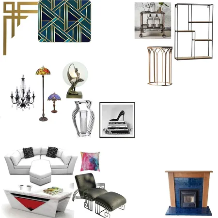 Art Deco Snug Interior Design Mood Board by SecretMagpie on Style Sourcebook