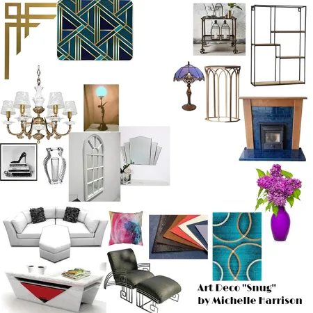 Art Deco Snug Interior Design Mood Board by SecretMagpie on Style Sourcebook