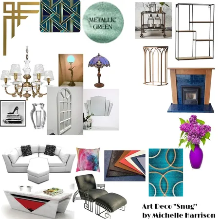 Art Deco Snug Interior Design Mood Board by SecretMagpie on Style Sourcebook