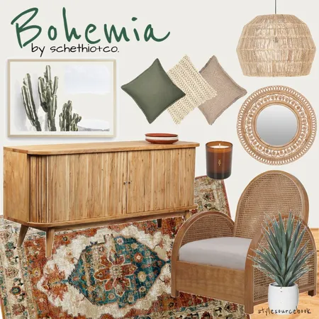 Bohemia Interior Design Mood Board by Schethio & Co. on Style Sourcebook