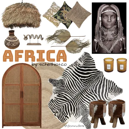 Africa Interior Design Mood Board by Schethio & Co. on Style Sourcebook